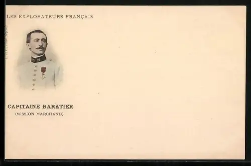 AK Capitaine Baratier, Mission Marchard, Les Explorateurs Francais