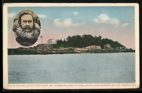 AK Portland, Eagle Island, Summer Home of Com. Peary, Discoverer of the North Pole