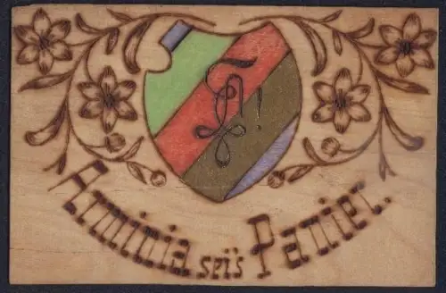 Holz-AK Studentenwappen der Arminia