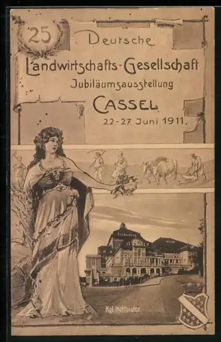 AK Cassel, Deutsche Landwirtschafts-Gesellschaft, Jubiläums-Ausstellung 1911
