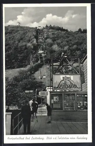 AK Bad Lauterberg, Blick v. d. Talstation zum Hausberg