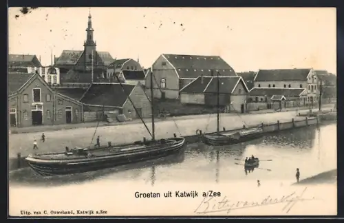 AK Katwijk a. Zee, Boote im Kanal