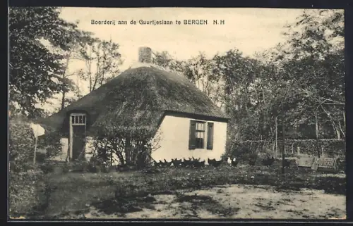 AK Bergen, Boerderij aan de Guurtjeslaan te Bergen