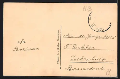 AK Woudrichem, Hoogstraat met Molenstraat