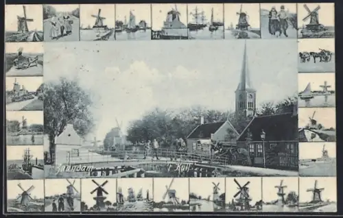 AK Zaandam, `t Kalf, Windmühle, Karren