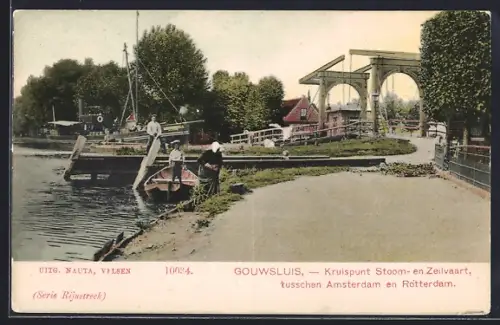 AK Gouwsluis, Kruispunt Stoom-en Zeilvaart, tusschen Amsterdam en Roterdam