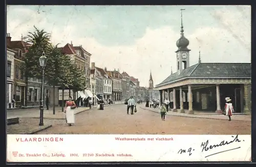 AK Vlaardingen, Westhavenplaats met vischbank