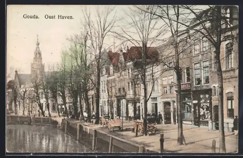 AK Gouda, Oost Haven, Partie am Hafen