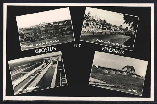 AK Vreeswijk, Lekbrug, Oude Sluis met Dorpsstraat, Prises Beatrixsluis