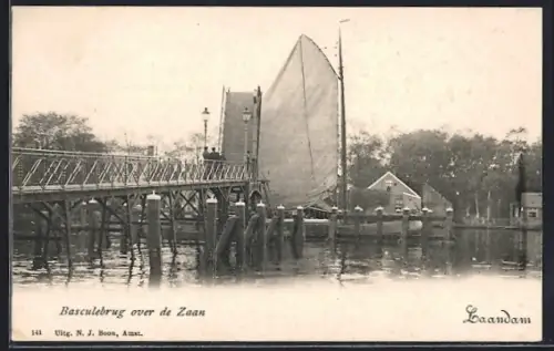 AK Zaandam, Basculebrug over de Zaan