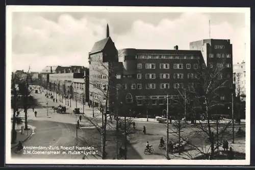 AK Amsterdam-Zuid, Roelof Hartplein, J. M. Coenenstraat m. Huize Lydia