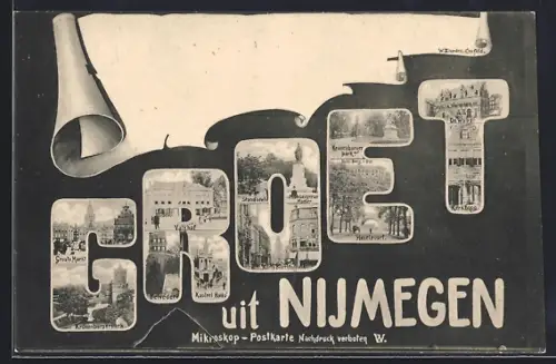 AK Nijmegen, Groote Markt, Hezelpoort, Kergboog