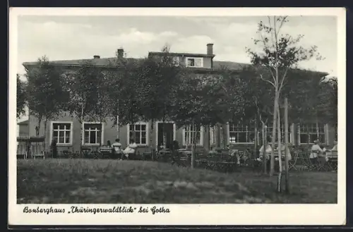 AK Gotha, Boxberghaus Thüringerwaldblick, Bes. Martha Hemmann
