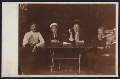 Foto-AK Schortens, Gasthof Forsthaus Upjever im Jahr 1910