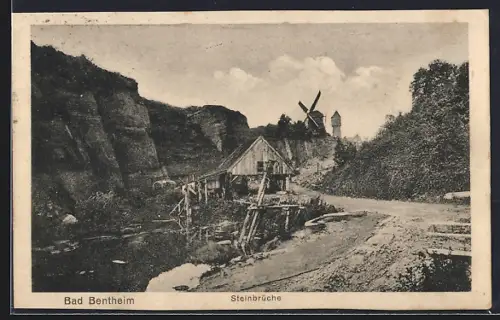 AK Bad Bentheim, Steinbrüche und Windmühle