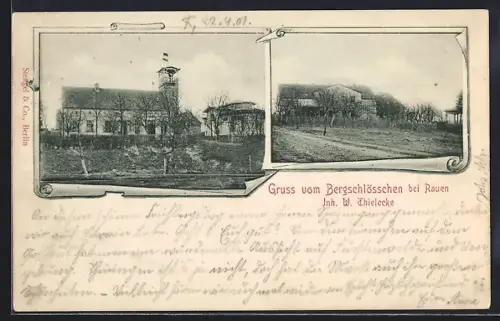 AK Rauen / Fürstenwalde, Bergschlösschen, Inh. W. Thielecke