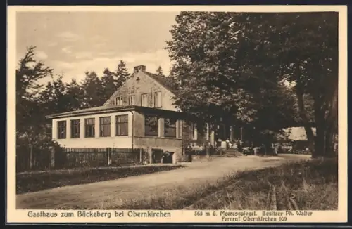 AK Obernkirchen, Gasthaus zum Bückeberg, Bes. Ph. Walter