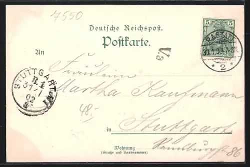 AK Rastatt, Ortsansichten aus der Vogelschau