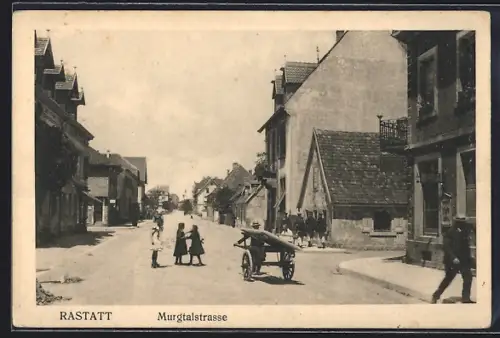 AK Rastatt, Partie in der Murgtalstrasse