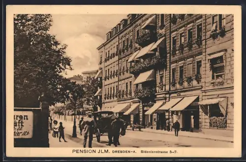 AK Dresden-A., Pension Ilm, Sidonienstrasse 5-7