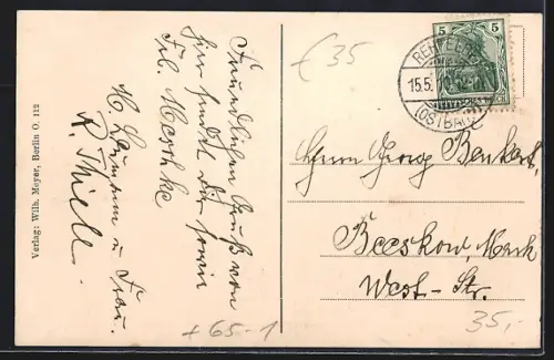 AK Rehfelde a. Ostbahn, Gasthaus Willy Voigt, Bahnhof, Materialwarenhdlg. Johannes Eichbaum, Postamt