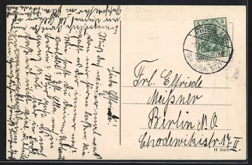 AK Letschin /Oderbruch, Schule mit Umgebung