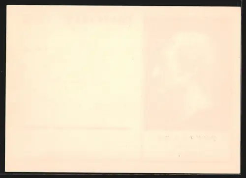 AK Profil des Freiherr Heinrich vom Stein, 1831-1931, Ganzsache