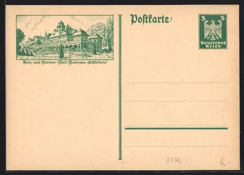 AK Bad Kudowa, Kurhotel, Ganzsache