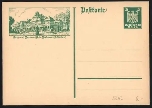 AK Bad Kudowa, Herz- und Nerven-Bad, Kurhotel, Ganzsache