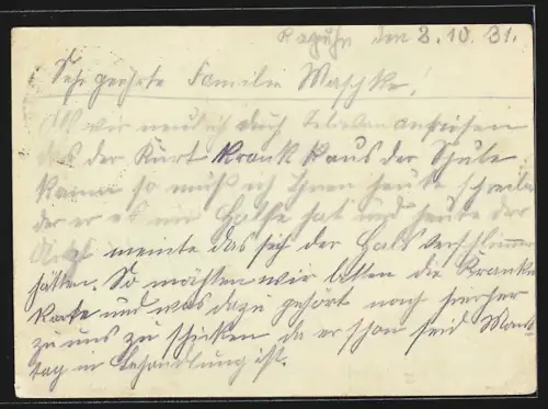 AK Zinnowitz, Ortsansicht mit Ostseestrand, Ganzsache