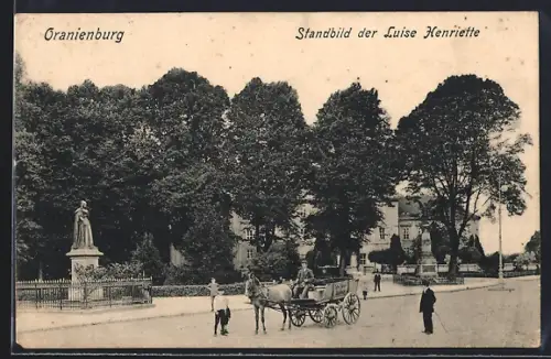 AK Oranienburg, Standbild der Luise Henriette