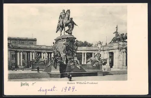 AK Berlin, Kaiser Wilhelm-Denkmal