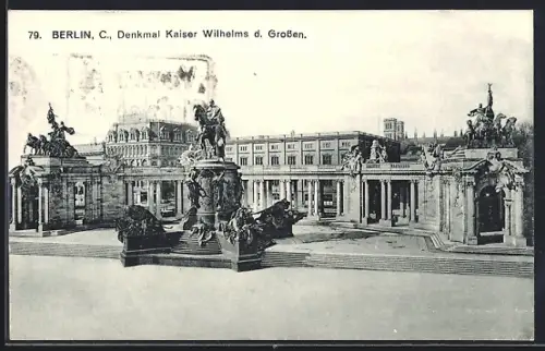 AK Berlin, Denkmal Kaiser Wilhelm I.