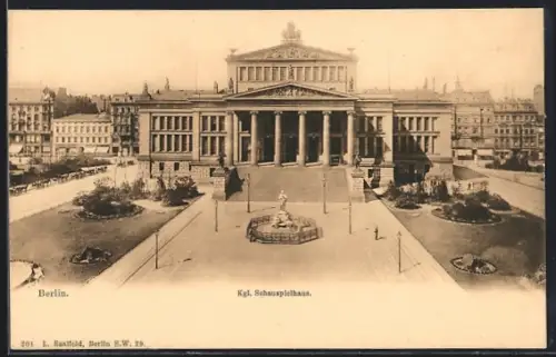 AK Berlin, Kgl. Schauspielhaus am Gendarmenmarkt