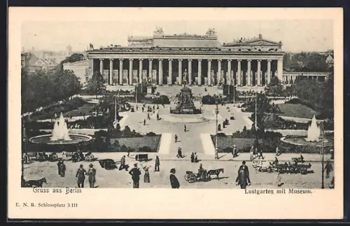 AK Berlin, Lustgarten mit Museum, Frontansicht
