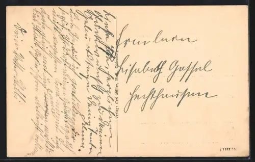 AK Oldenburg i. Gr., Amalienbrücke mit Flusspartie