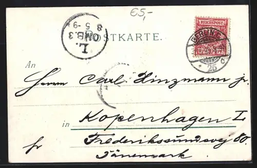 Lithographie Berlin, Palais Kaiser Friedrichs