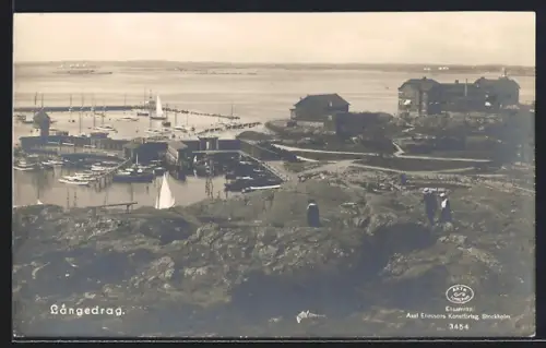 AK Langedrag, Blick auf den Hafen
