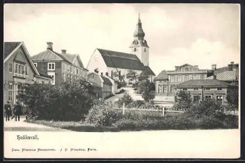 AK Hudiksvall, Blick auf die Kirche