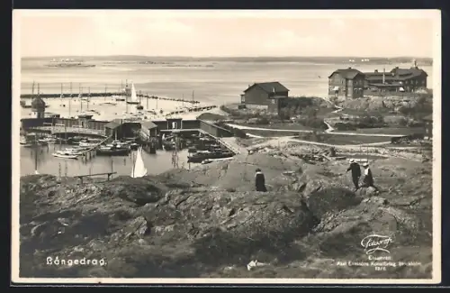 AK Langedrag, Blick auf den Hafen