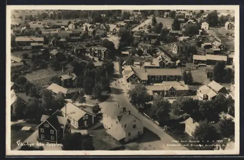 AK Vikarbyn, Vikarbyn fran flygplan