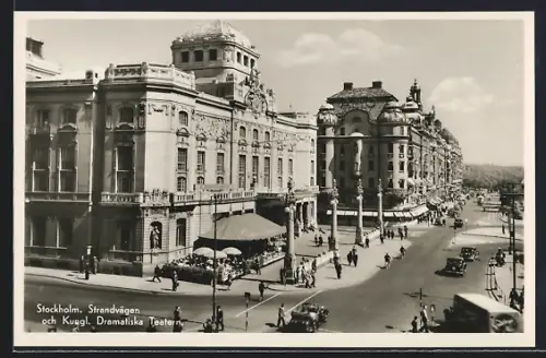 AK Stockholm, Strandvägen och Kungl. Dramatiska Teatern