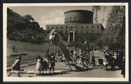 AK Stockholm, Motiv vid Stadsbiblioteket