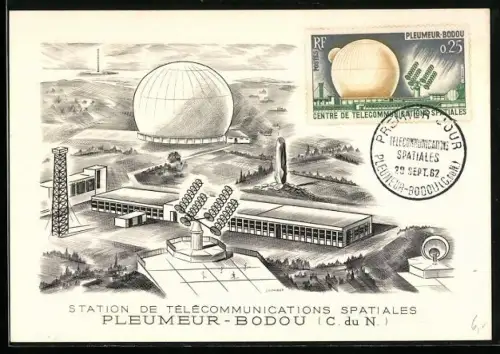 Maximum-AK Pleumeur-Bodou /C. du N., Station de Télécommunications Spatiales