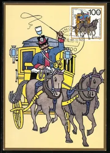 Maximum-AK Bayerischer Postomnibus bei der Fahrt