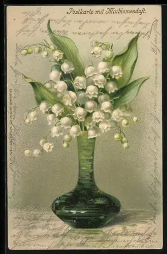 Duft-AK Maiblumen in einer Vase