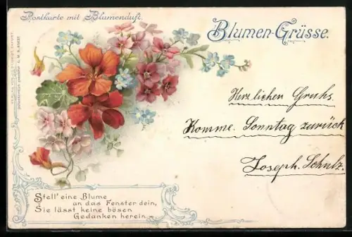 Duft-AK Bunte blühende Blumen