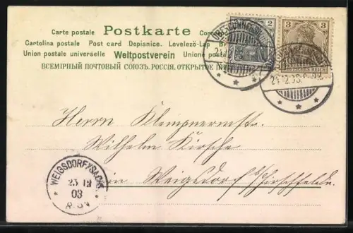 Duft-AK Tannenzweige und Tannenzapfen