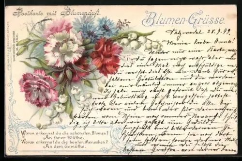 Duft-AK Bunte blühende Blumen
