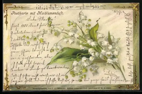 Duft-AK Maiblumen mit Duft